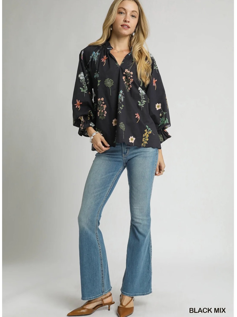 Umgee Botanical Beauty Top - Black